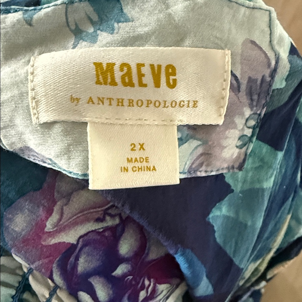 Maeve by Anthropologie One-Shoulder Maxi Dress Women’s size 2X - Picture 10 of 16
